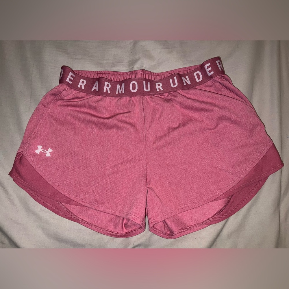 Under Armour Pink Athletic Shorts Lightweight Performance Fit